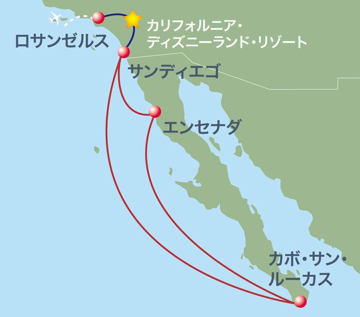 ディズニーワンダー バハ カリフォルニア 2 4泊クルーズとカリフォルニア ディズニーランド 6 8日間 クルーズ オーダーメイドの個人旅行 株 ビガー トラベル サービス